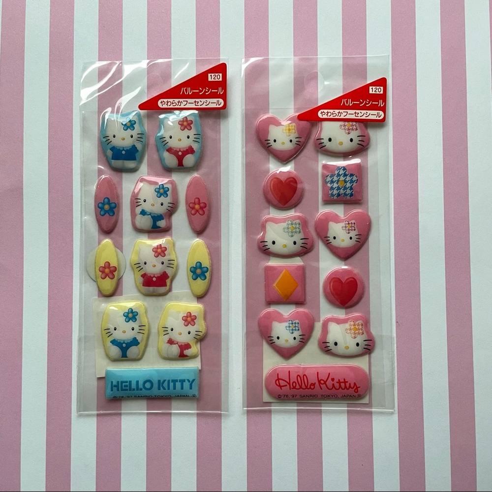 Vintage Hello Kitty 3D sticker SET 1997